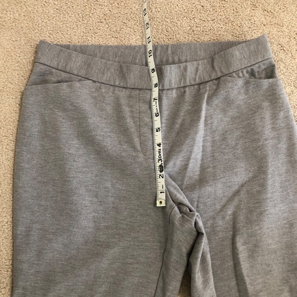 J. Jill Ponte Knit Slim Leg Ankle Pants Heather Gray MP - Picture 11 of 13